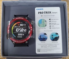 CASIO PROTREK Smart WSD-F21HR-BK Wrist Watch for Men New RED