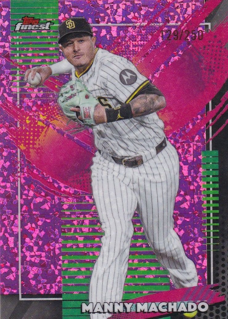 MANNY MACHADO /250 FINEST RARE PINK MINI DIAMOND REFRACTOR PADRES SP #255 2026
