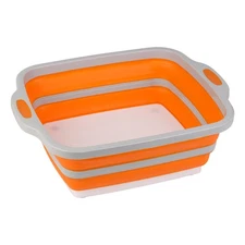 Collapsible Cutting Board with Container, Foldable BBQ Prep Tub, Sapce Saving