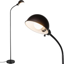 Dimmable Floor Lamp with Flexible Gooseneck and Rotatable Shade, Modern Style St