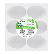 FloraCraft CraftFoM Egg 6/Pkg-1.75"X2.4"