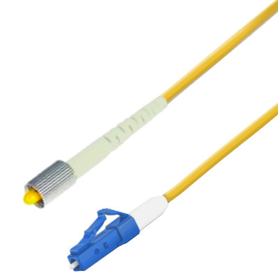 5 Meter D4/UPC-LC/UPC Fiber Jumper