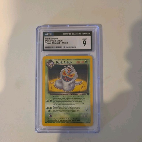 Dark Arbok (1st Edition) graded CGC 9 for sale on eBay