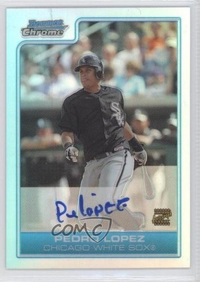 2006 Bowman Chrome Prospects Refractor 377/500 Pedro Lopez #BC227 Auto 0f8