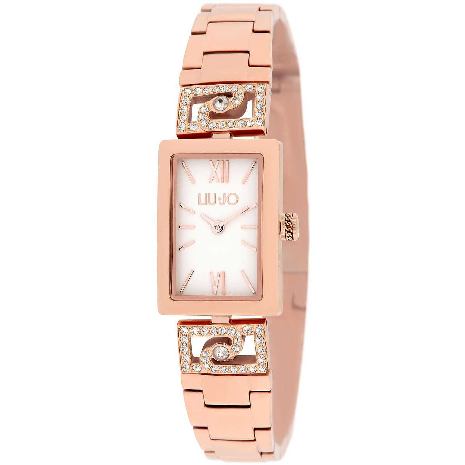 Womens Wristwatch LIU JO LUXURY MAYFAIR TLJ2095 Stainless Steel Gold Rose White