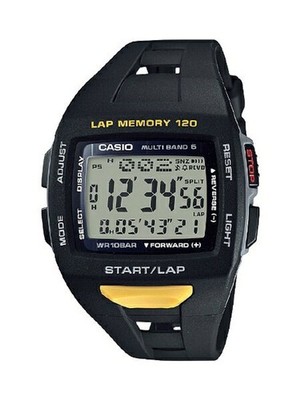 Casio Collection Sportuhr PHYS STW-1000-1JH Solar Multiband 6 Schwarz Original