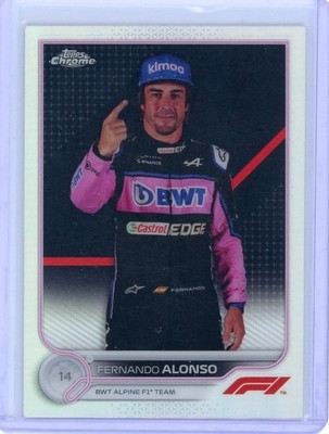 2022 Topps Chrome Formula 1 Portrait Fernando Alonso Refractor #13