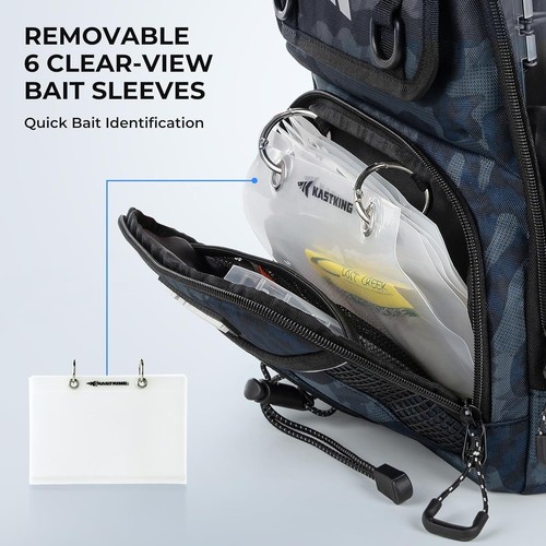 Zaino da Pesca con Design Impermeabile e Comoda Cinghia - Foto 5 di 8