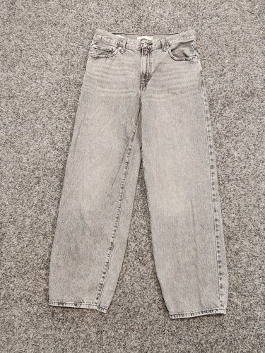 LEVI'S Baggy Dad Jeans Women Size 28 Black Gray 30x32 Acid Wash Denim - Picture 2 of 13