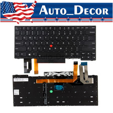 New Keyboard Backlit For Lenovo ThinkPad E480 E485 E490 E495 T480S T490 T495