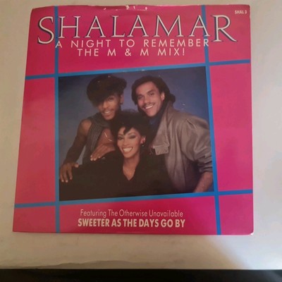 Shalamar A Night To Remember (86 Remix) 7'' Single Shal 3 - Excellent Condition