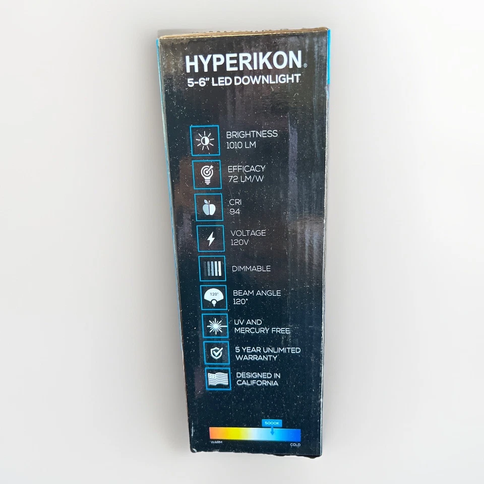 Hyperikon HyperDownlight6-402 LED 5-6” Downlight 14W 4000K Daylight Glow - Image 2 of 4