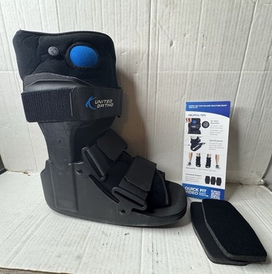 MEDIUM United Ortho Short Air Cam Walker Fracture Foot Boot Fits Right