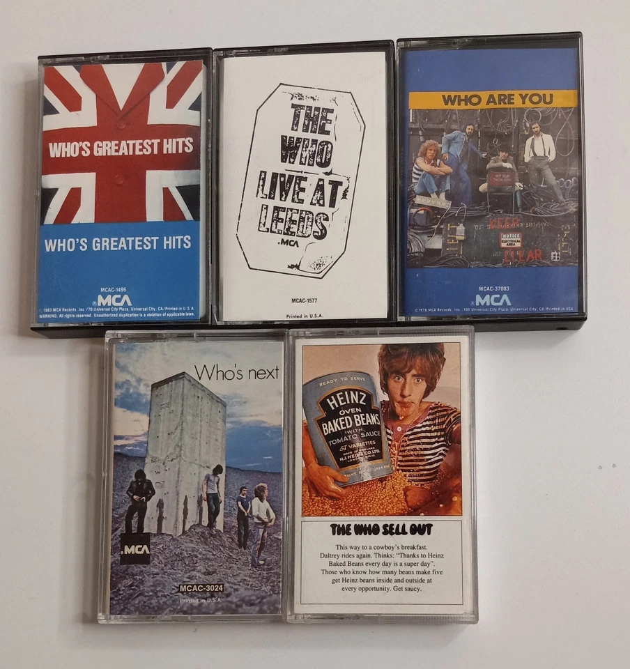 The Who Cassettes: Greatest Hits-Live at Leeds-Who Are You-Who's Next-Sell Out - Image 2 of 4