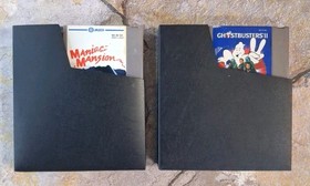 Lot (2) Maniac Mansion & Ghostbusters II - Nintendo NES *TESTED*