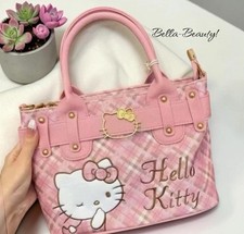 Hello Kitty Plaid Crossbody Handbag, featurin...