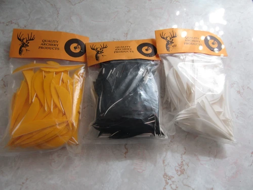 300 PCS 2 1/2 Inch Parabolic Arrow Fletching Feathers Fletches RW