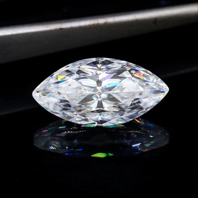 10ct D Color VVS1 GRA Certified Marquise Cut Lab-grown Moissanite Loose Stone