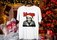 Misfits Merry Christmas T Shirt White Men Unisex  All Size Cotton S-5XL