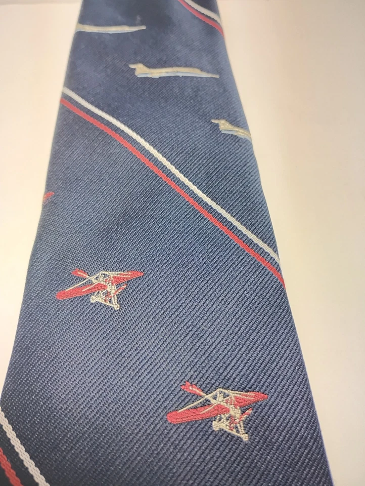 Винтажный Smithsonian Lockheed F-104 самолет музей галстук принц консорт авиации  - Изображение 3 из 4