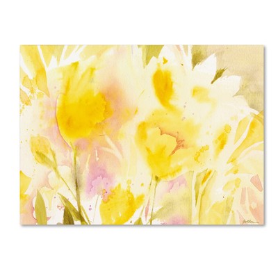 Yellow Gardens by Sheila Gold Ornate Frameen, 22 by 32-Inch Canvas Wall Art