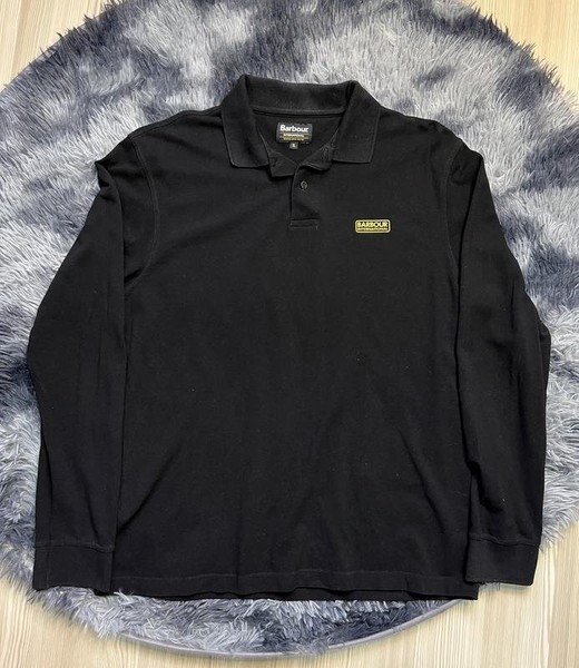 Men Barbour Sweater Black Cotton 42 / XL / 50