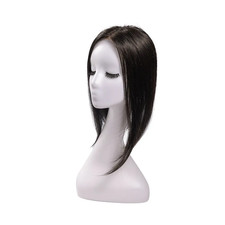 EC 50G Fluffy Hair Topper for Thinning Hair  14-Inch Free Parting Straight Hair