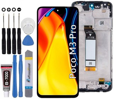 Für Xiaomi Poco M3 Pro 5G LCD Bildschirm Display Touchscreen Schwarz Rahmen
