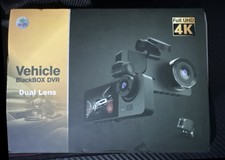 Vehicle BlackBox DVR Dual Lens 4K Car Dash Ca...
