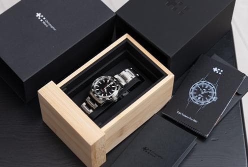 Christopher Ward C60 Trident Pro 300 Black 38mm Case Automatic Diver Watch Men's