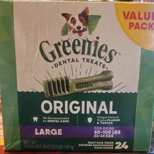 GREENIES Original Large Dog Natural Dental Treats - 36 Oz 24Count
