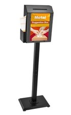 Heavy Duty Metal Suggestion Box with Stand for Floor Standing Offerings