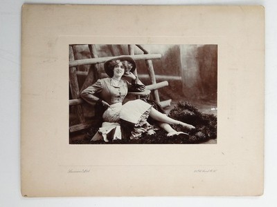 Junge Frau Emilie Tree bemerkte Gefahr Bassano London um 1910 Foto