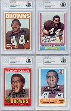4x LeRoy Kelly Vintage IP On-Card Autograph Lot Beckett BAS Authentic HOF Auto