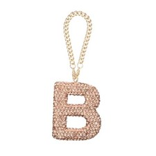 Bling Car Letter Charm, Initial Interior Car Rear View Mirror B Letter