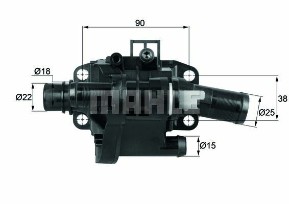 Mahle Thermostat FüR Ford Fiesta V,Focus Ii; Volvo C30,S40 II,V50; Mazda 3-image