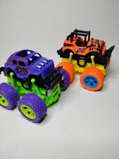 Dolgen Rev & Go Orange Jeep and Purple beetle