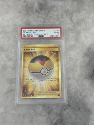 Pokemon Battle Styles Level Ball 181/163 Gold Secret Rare PSA 9 | eBay