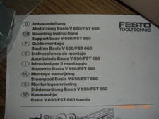 Festo Abstützung Basis V 650/FST 660, wurde noch nicht benutzt. Orginalverpackun