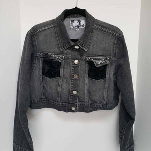 short cropped jean jacket