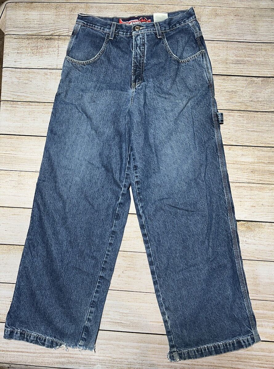 Vintage 2000s Y2K JNCO Crown Baggy Jeans 32x32 Blue Denim Vintage 2000s Y2K JNCO Crown Baggy Jeans 32x32 Blue Denim