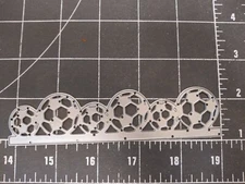 Universal thin metal die cut tool emboss  Futbol Soccer Ball Border team kid 