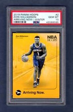 ZION WILLIAMSON 2019-20 PANINI NBA HOOPS WINTER ARRIVING NOW ROOKIE RC PSA 10