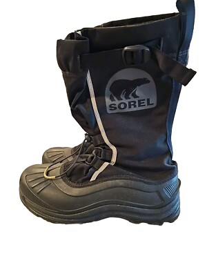 Mens SOREL Alpha Pac Mens NM1485-010 Black Insulated Boots  display picture 3