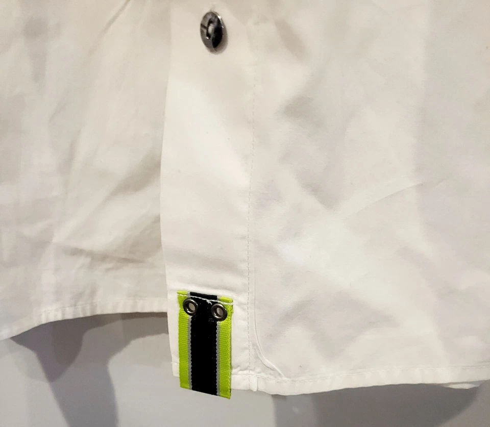 Coogi Men’s Shirt White Embroidered Button Up Size 3XL Hip Hop VTG - Image 3 of 4