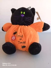Zanies Halloween Dog Puppy Toy Trick Or Treat Cat Pumpkin 
