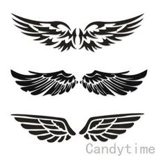 Auto Car Body Rear Trunk LOGO Emblem Angle Wing Decal Sticker Motorcycle Fairing
