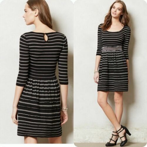 White Striped Elodie Sweater Dress 
