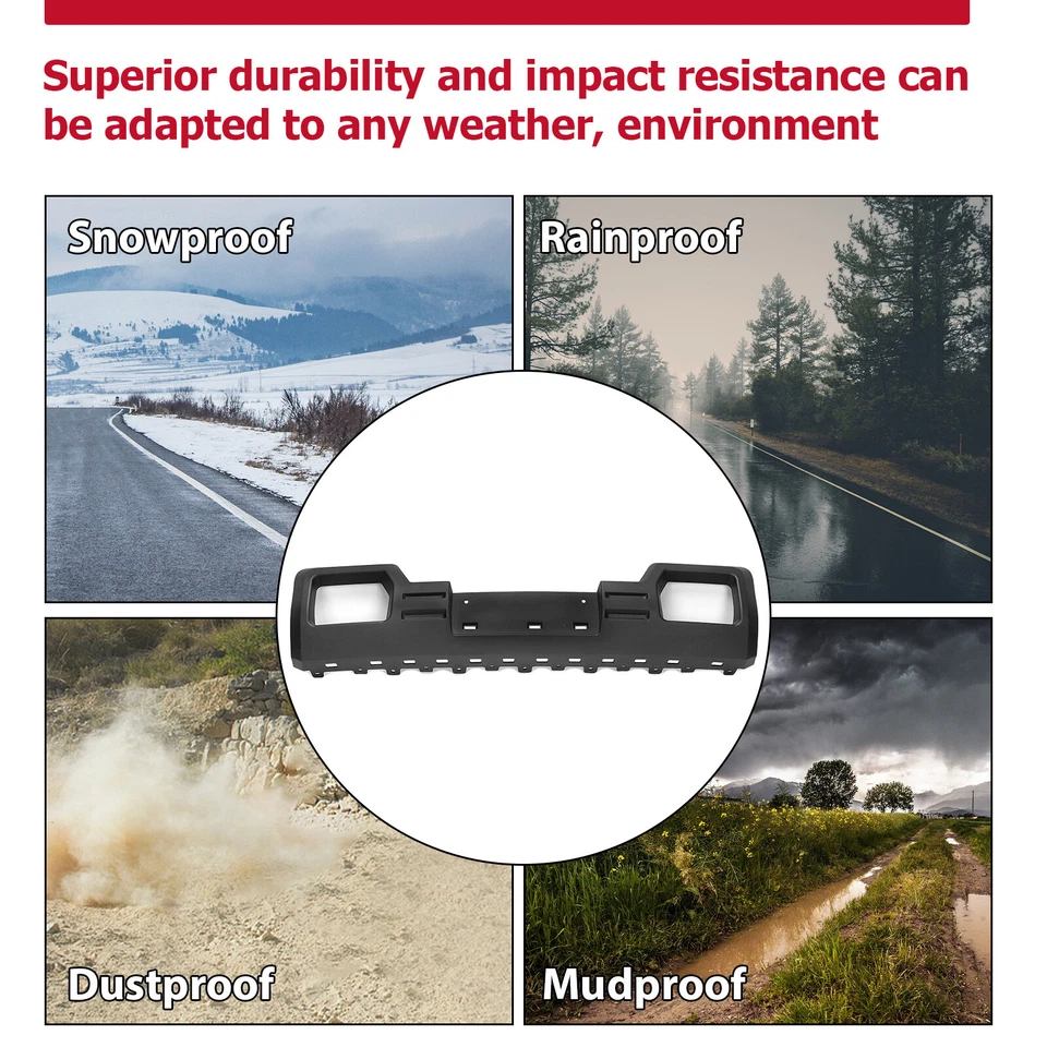 Front Lower Bumper Valance Panel Skid Plate Black For GMC Sierra 1500 2014-2015 - Изображение 4 из 4