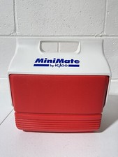 Igloo Mini Mate Vintage Personal Cooler Red/Blue/White Made in USA